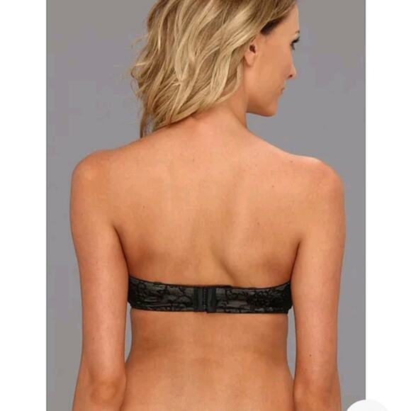 Natori Calais strapless lace overlay underwire bra. Size 34C - Picture 2 of 7